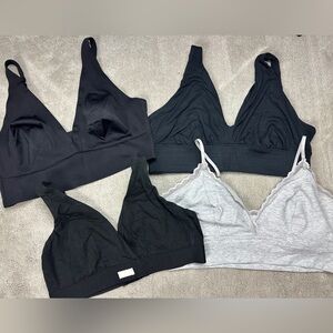 PARADE • OLD NAVY • KINDLY YOURS • AUDEN / LOT OF 4 BRALETTE COMFORT BRAS SZ XL